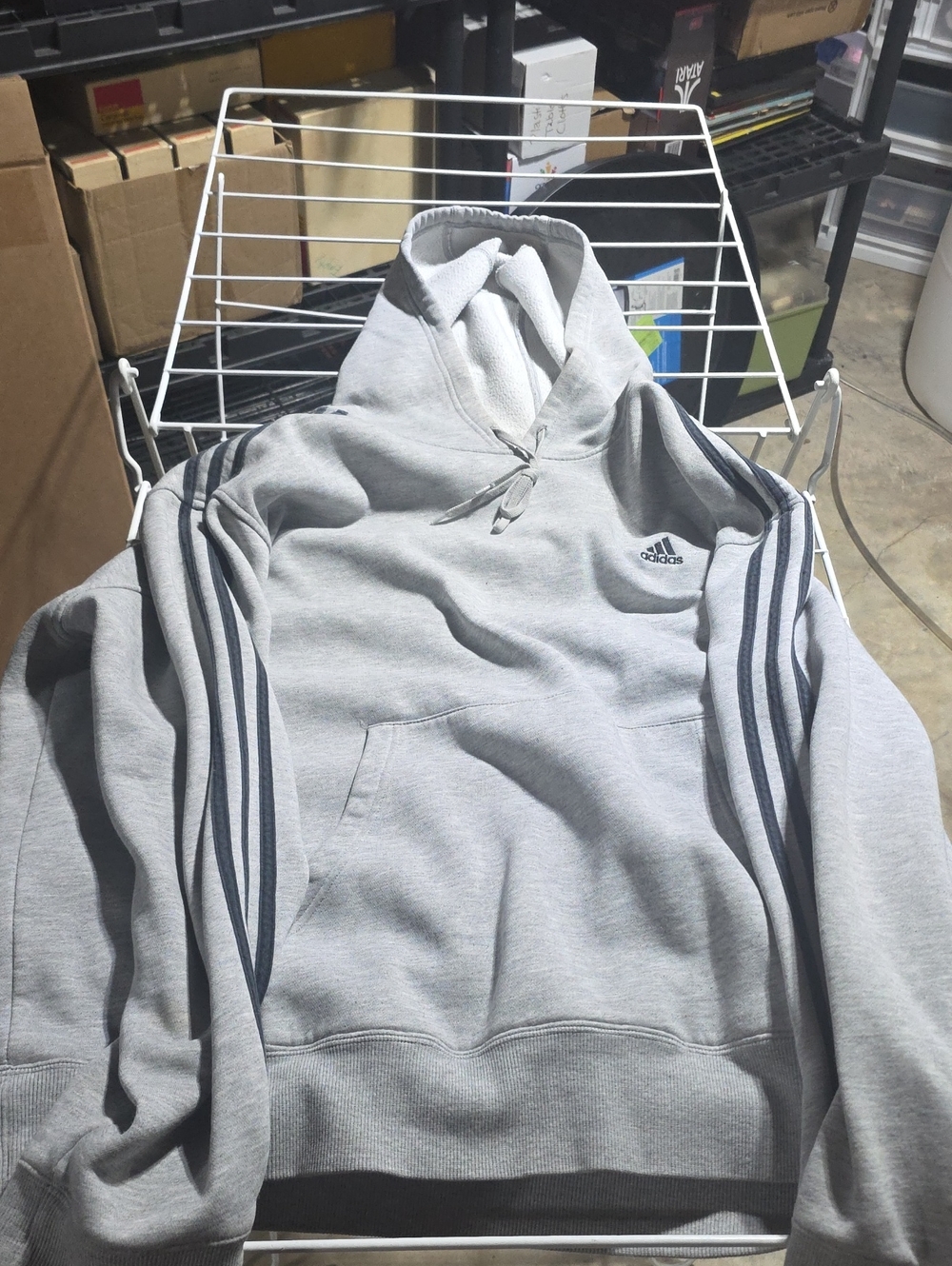 Mens Grey XXL Adidas Hoodie